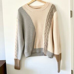 Aritzia oversized crew neck wool sweater (size M)